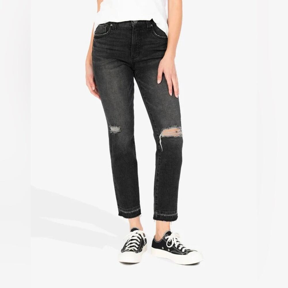 Kut From The Kloth Rachael High Rise Fab Ab Mom Jean Black Size 4